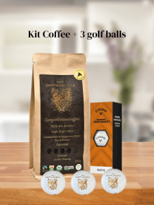 Kit coffee and golf balls