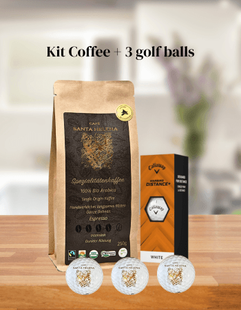 Kit coffee and golf balls